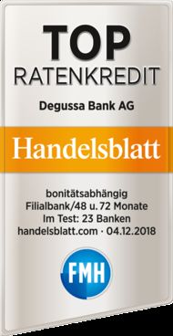 Degussa Bank Die besten bonitätsabhängigen Ratenkredite