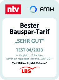 LBS Landesbausparkasse NordWest im Marktgebiet Berlin und Niedersachsen Die besten Bauspartarife bei 10 Jahre Ansparzeit mit 200 € p.M.