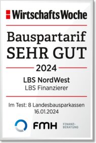 LBS Landesbausparkasse NordWest im Marktgebiet Berlin und Niedersachsen Die besten Bauspartarife bei 10 Jahre Ansparzeit