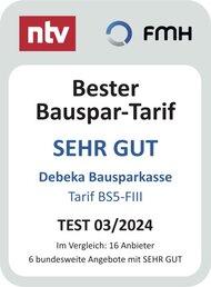 Debeka Bausparkasse Die besten Bauspartarife bei 10 Jahre Ansparzeit mit 200 € p.M.