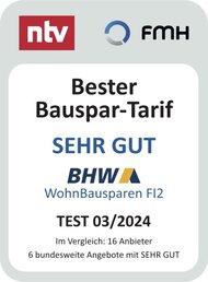 BHW Bausparkasse Die besten Bauspartarife bei 10 Jahre Ansparzeit mit 200 € p.M.