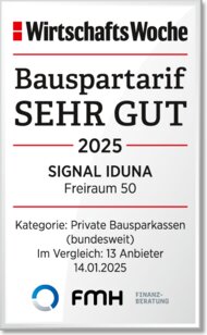 SIGNAL IDUNA Bausparkasse Die besten Bauspartarife bei einer Ansparzeit von 10 Jahre